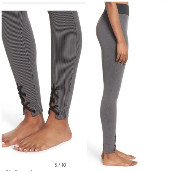 KORAL Steel Gray Session Pillar Ribbed Leggings - Picture 3 of 15